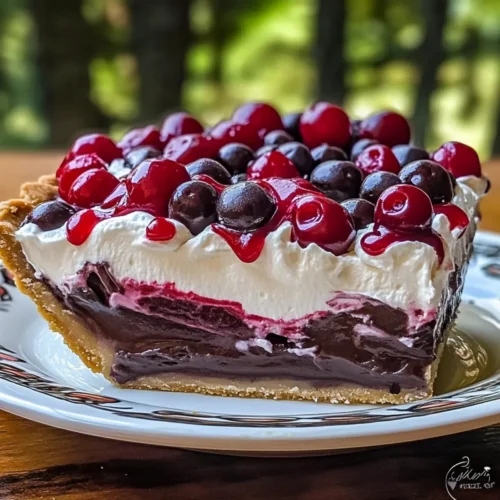 Chocolate Cherry Cream Pie