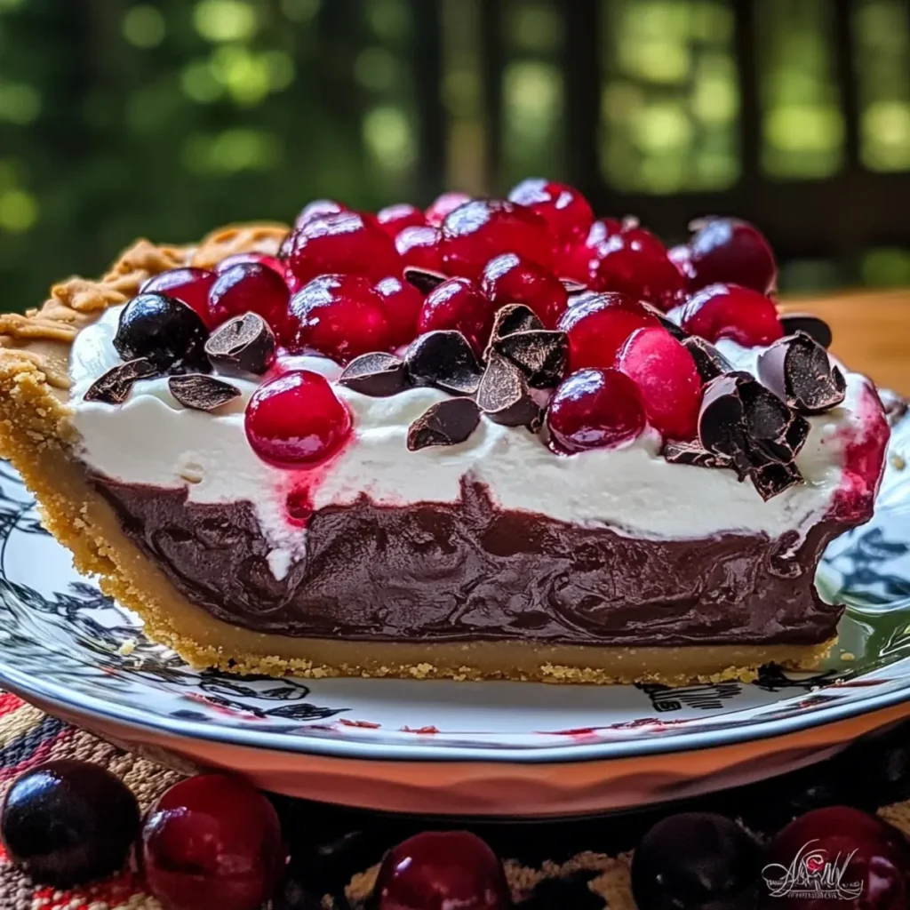 Chocolate Cherry Cream Pie