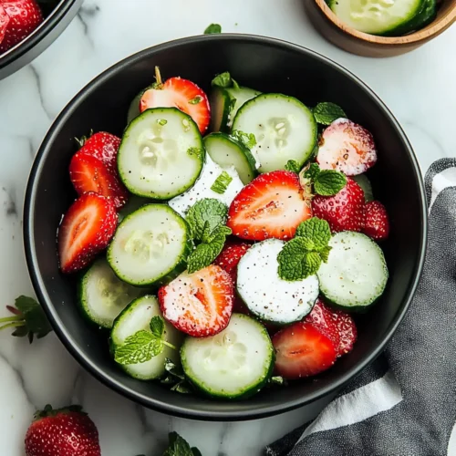 Cucumber Strawberry Salad