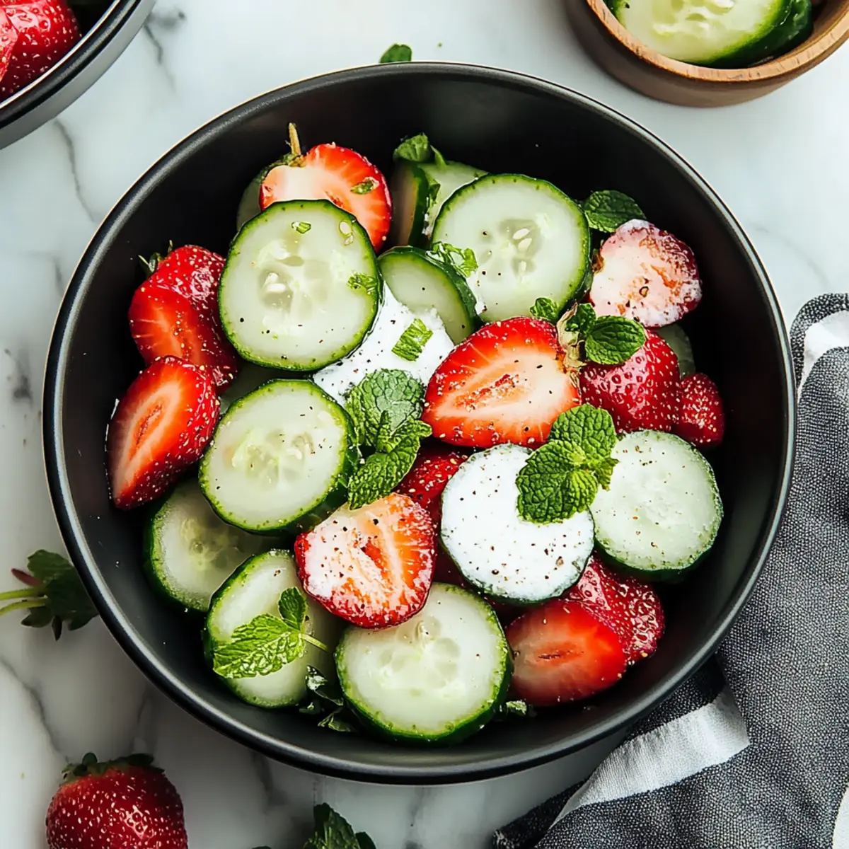 Cucumber Strawberry Salad