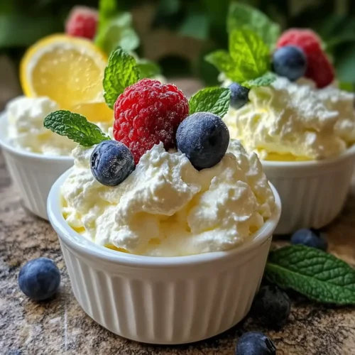 Limoncello Ricotta Cream Cups