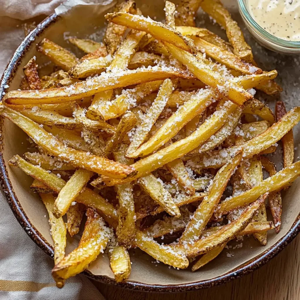 Air Fryer Garlic Parmesan French Fries
