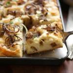 Cheesy Onion Focaccia Bread