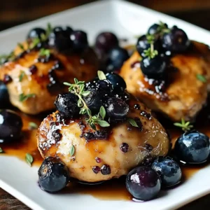 The Best Blueberry Thyme Chicken (That Even Skeptics Can’t Resist!)
