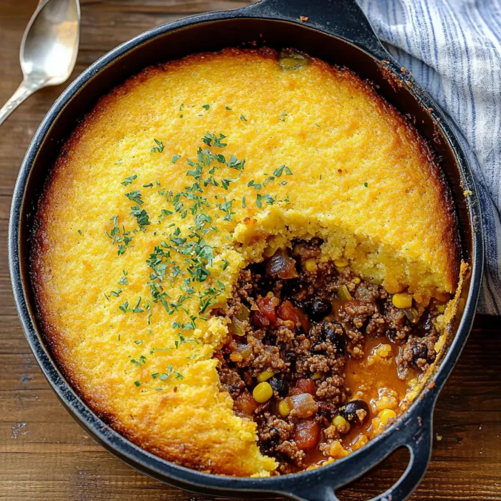 Cornbread Cowboy Casserole