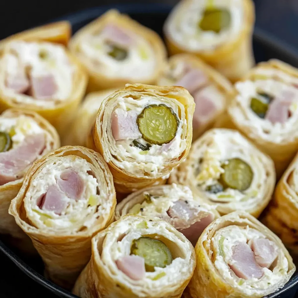 Ham and Pickle Pinwheels