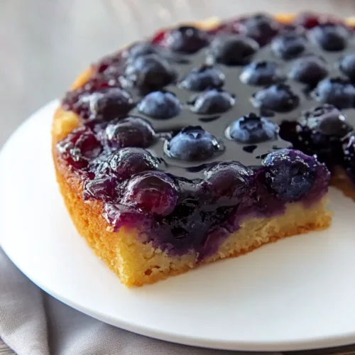 Best Homemade Blueberry Upside Down Cake