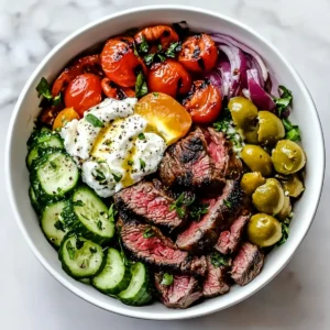 Quick & Easy Mediterranean Steak Bowl Recipe