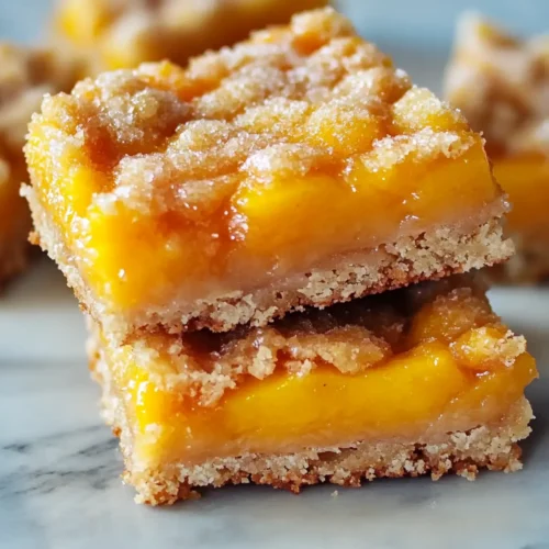 Heavenly Summer Peach Bars