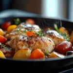 One Pan Balsamic Chicken and Veggies