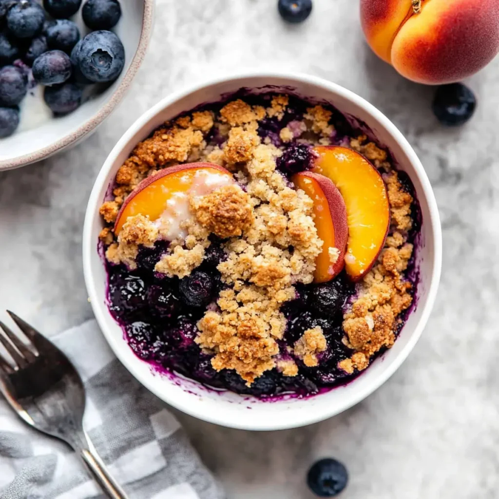 Blueberry Peach Crumble