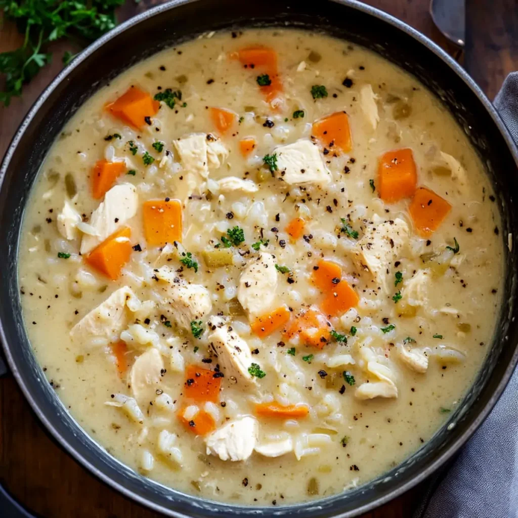 Crack Chicken and Rice Soup
