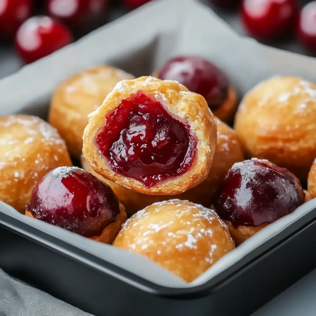 Delicious Cherry Pie Bites