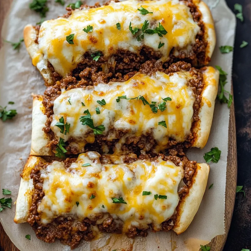 Garlic Bread Sloppy Joes