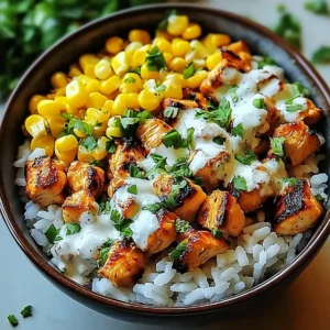 Delicious Street Corn Chicken Rice Bowl Recipe