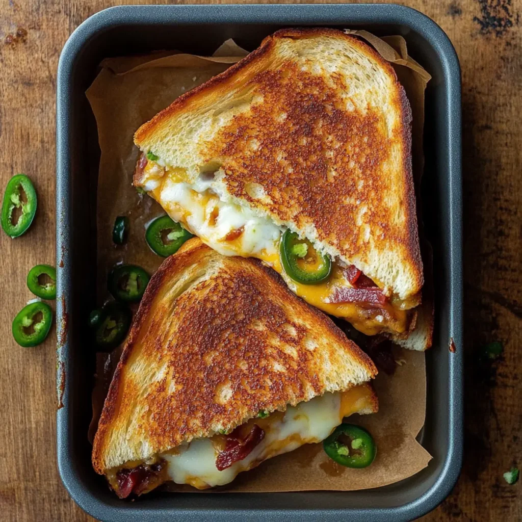 Roasted Jalapeno Popper Grilled Cheese