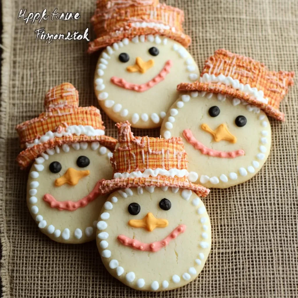 Happy Thanksgiving! Scarecrow Sugar Cookies