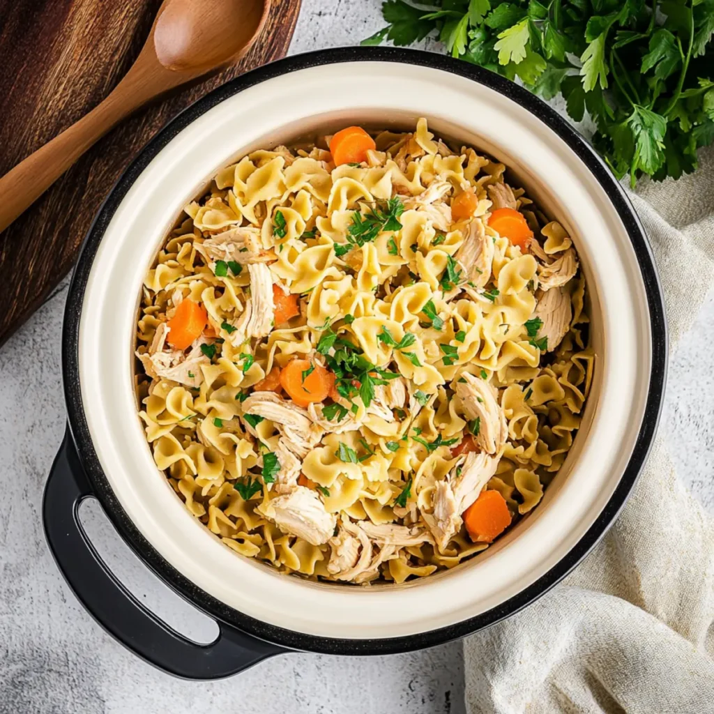 Slow Cooker Chicken and Noodles