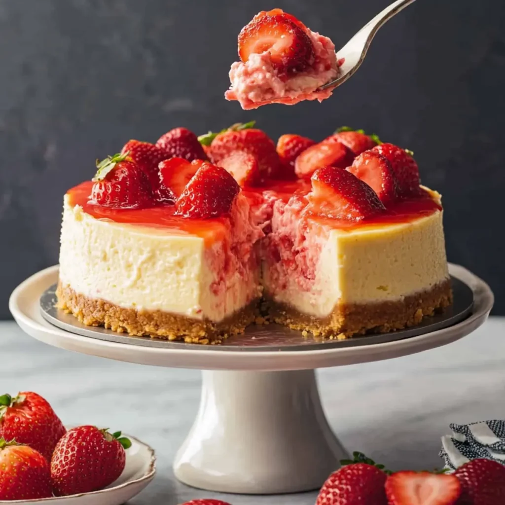 Best Strawberry Cheesecake Recipe