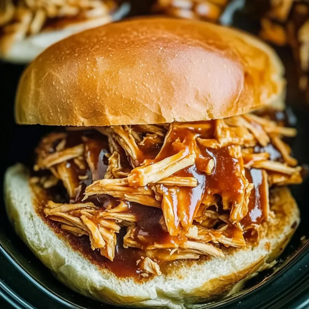 Crockpot BBQ Chicken Sandwiches Recipe