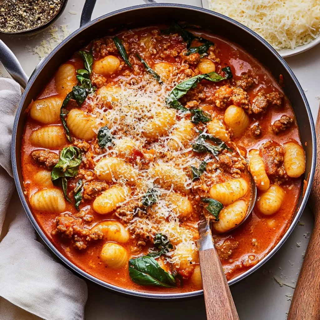 One-Pan Italian Sausage Gnocchi