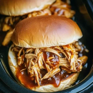 Crockpot BBQ Chicken Sandwiches Recipe