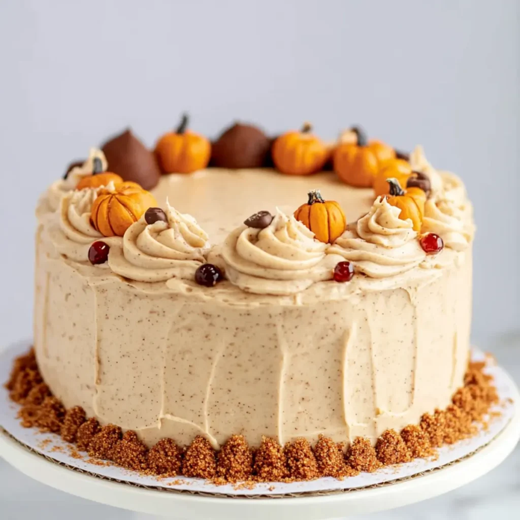 Pumpkin Spice Cake with Brown Butter Frosting