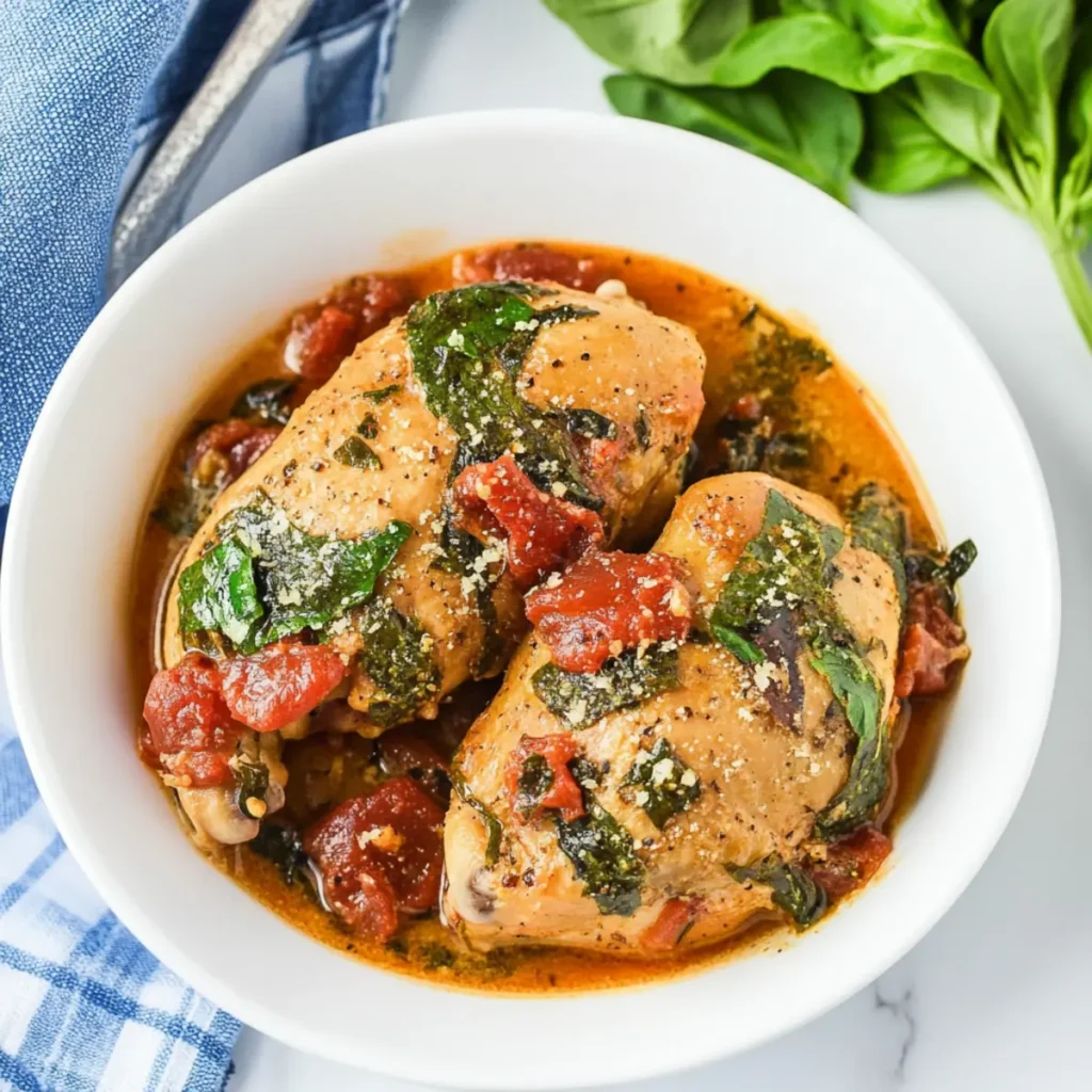Slow Cooker Tuscan Chicken