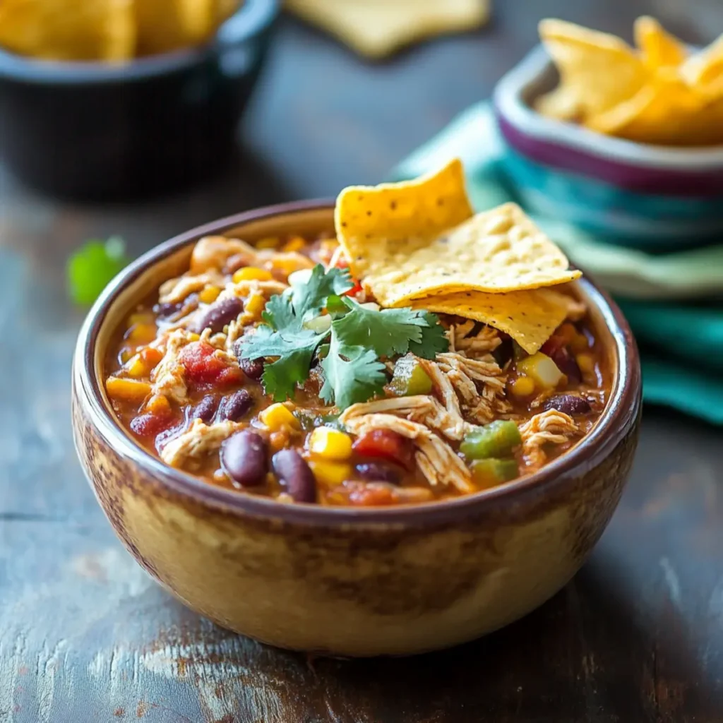 Slow Cooker Chicken Frito Chili