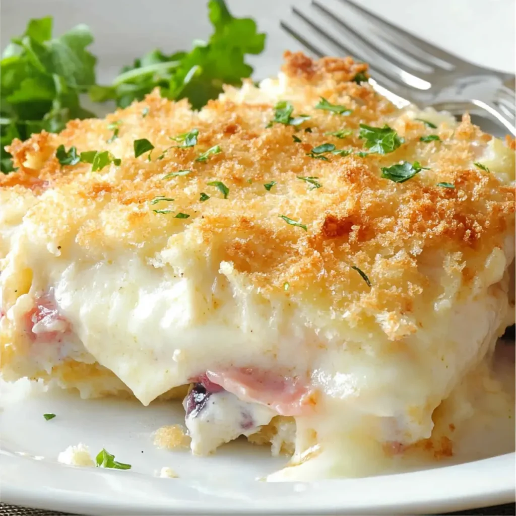 Chicken Cordon Bleu Casserole (Kid-Friendly Ranch Version)