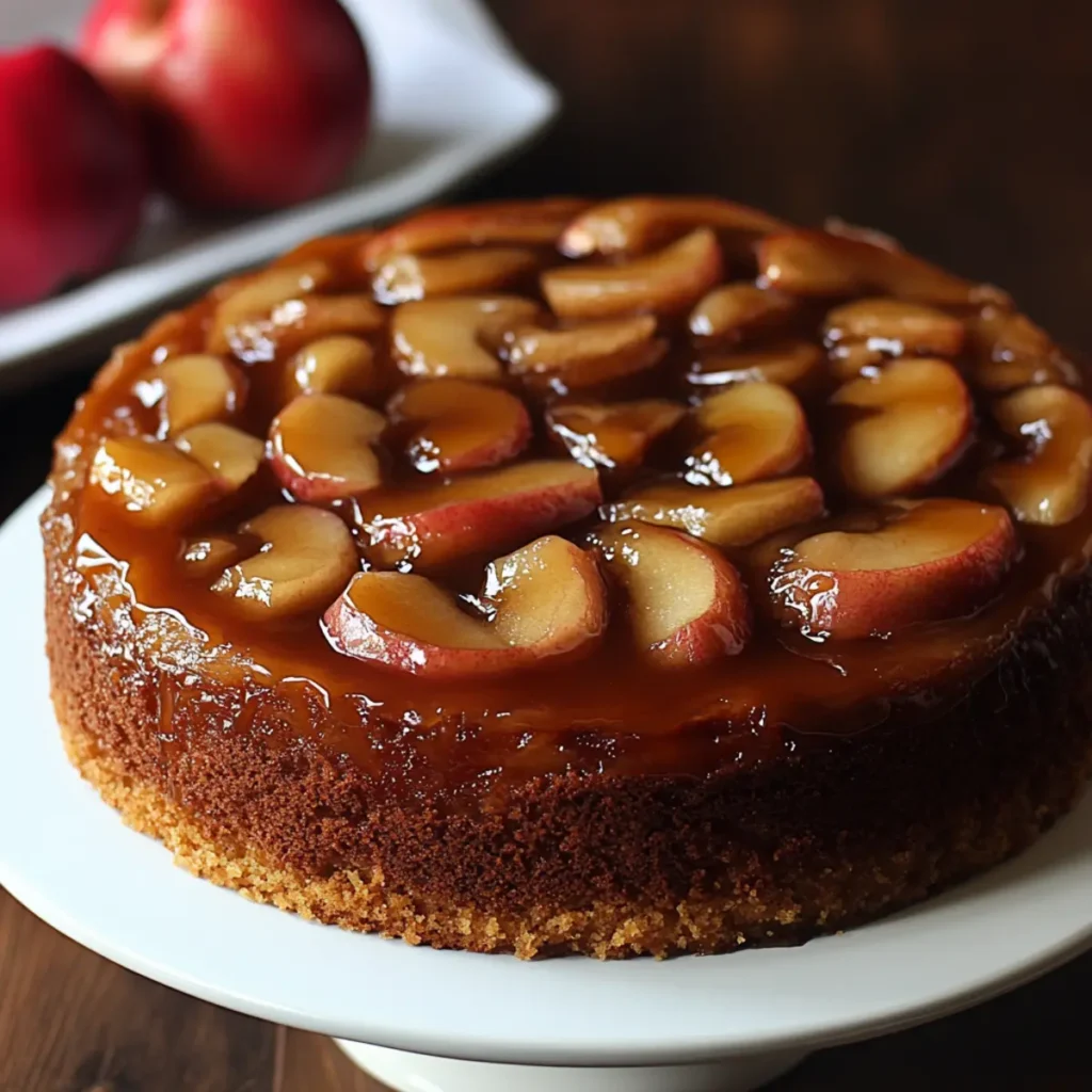 Caramel Apple Upside Down Cake