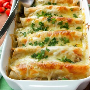 Healthy White Chicken Enchiladas