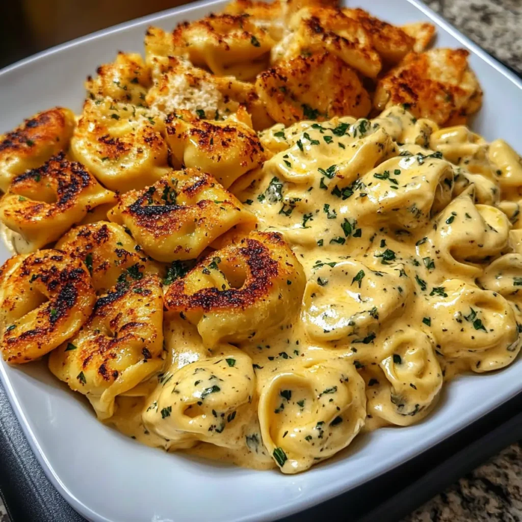 Creamy Cajun Chicken Tortellini in Velveeta Garlic Cheese Sauce