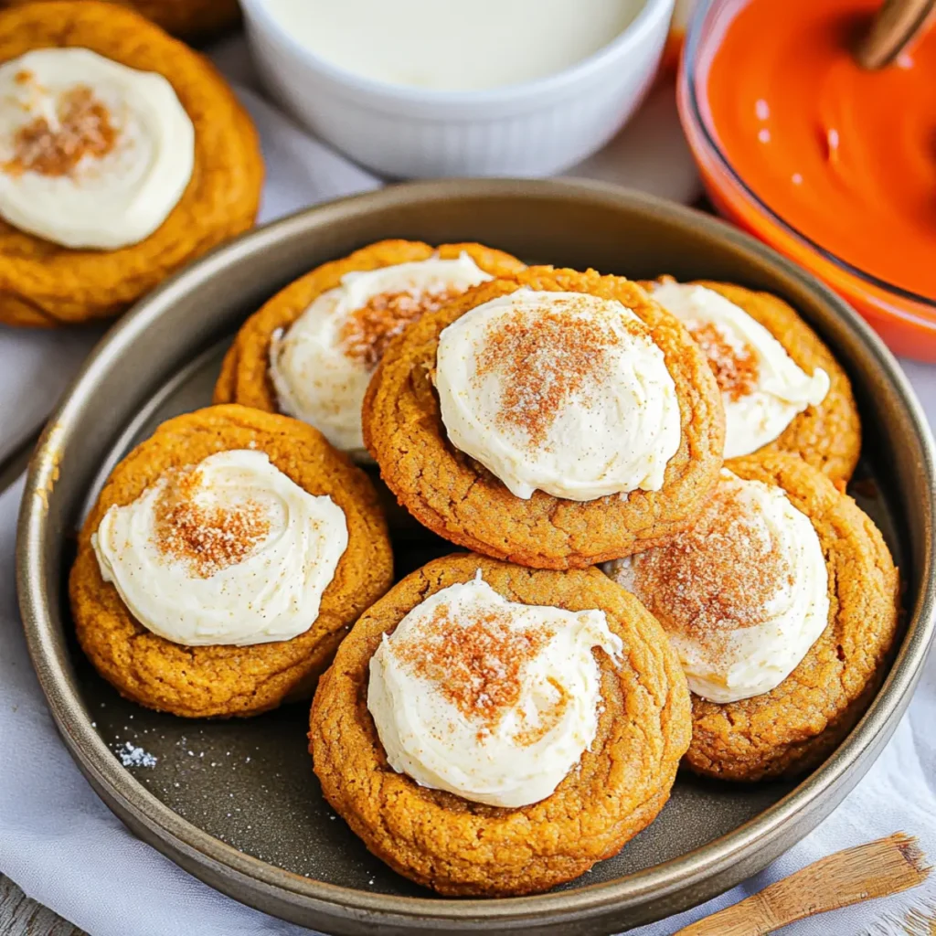 Pumpkin Cheesecake Cookies