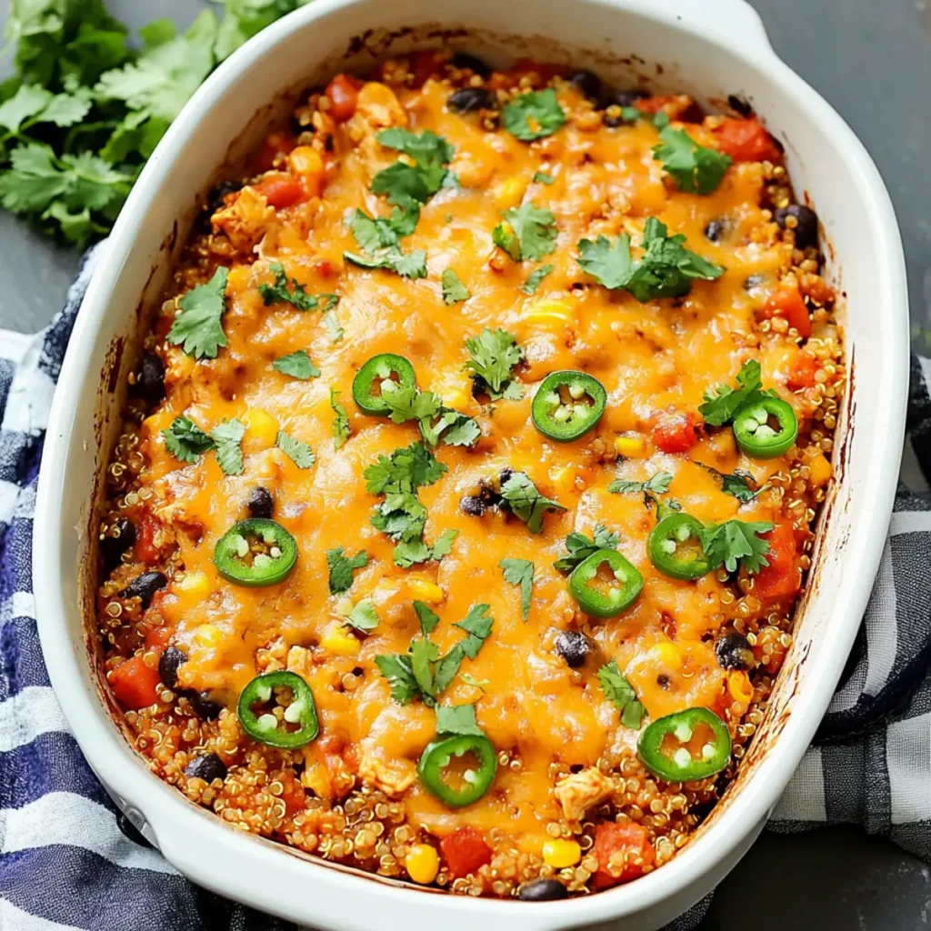 Southwest Chicken Quinoa Casserole (Simple & Budget-Friendly)