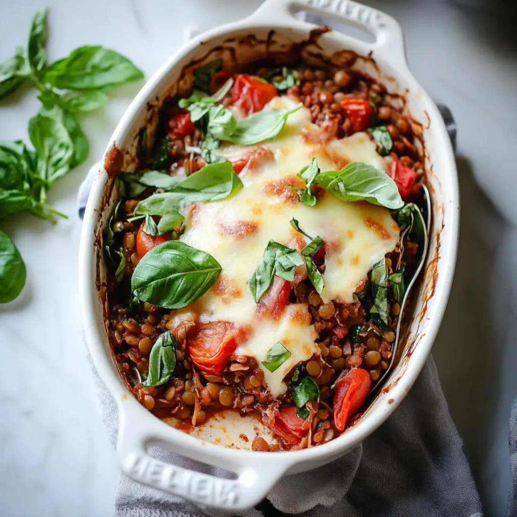 Italian Lentil Vegetarian Casserole