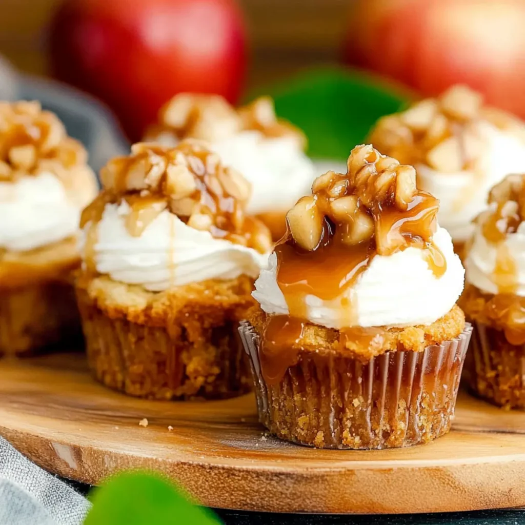 Mini Caramel Apple Cheesecakes