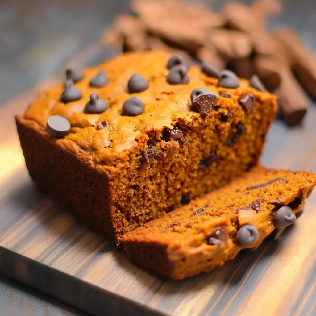 3 Ingredient Pumpkin Chocolate Chip Bread