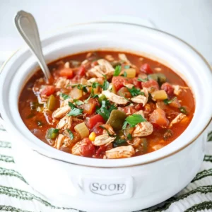 Slow Cooker Chicken Fajita Soup