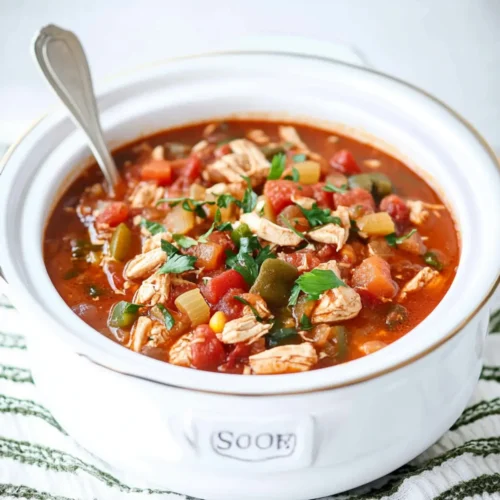 Slow Cooker Chicken Fajita Soup
