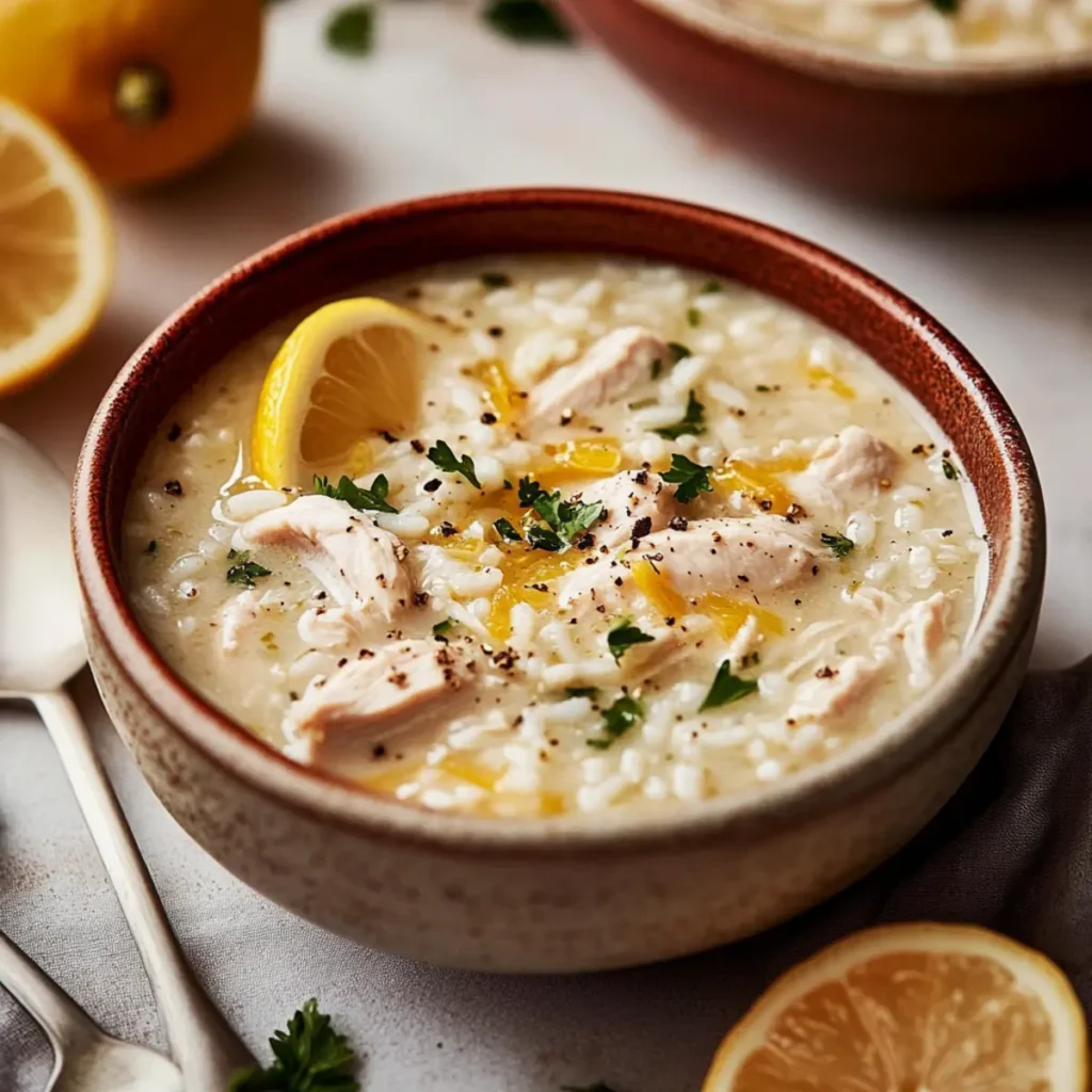 Cozy Lemon Chicken & Rice Soup