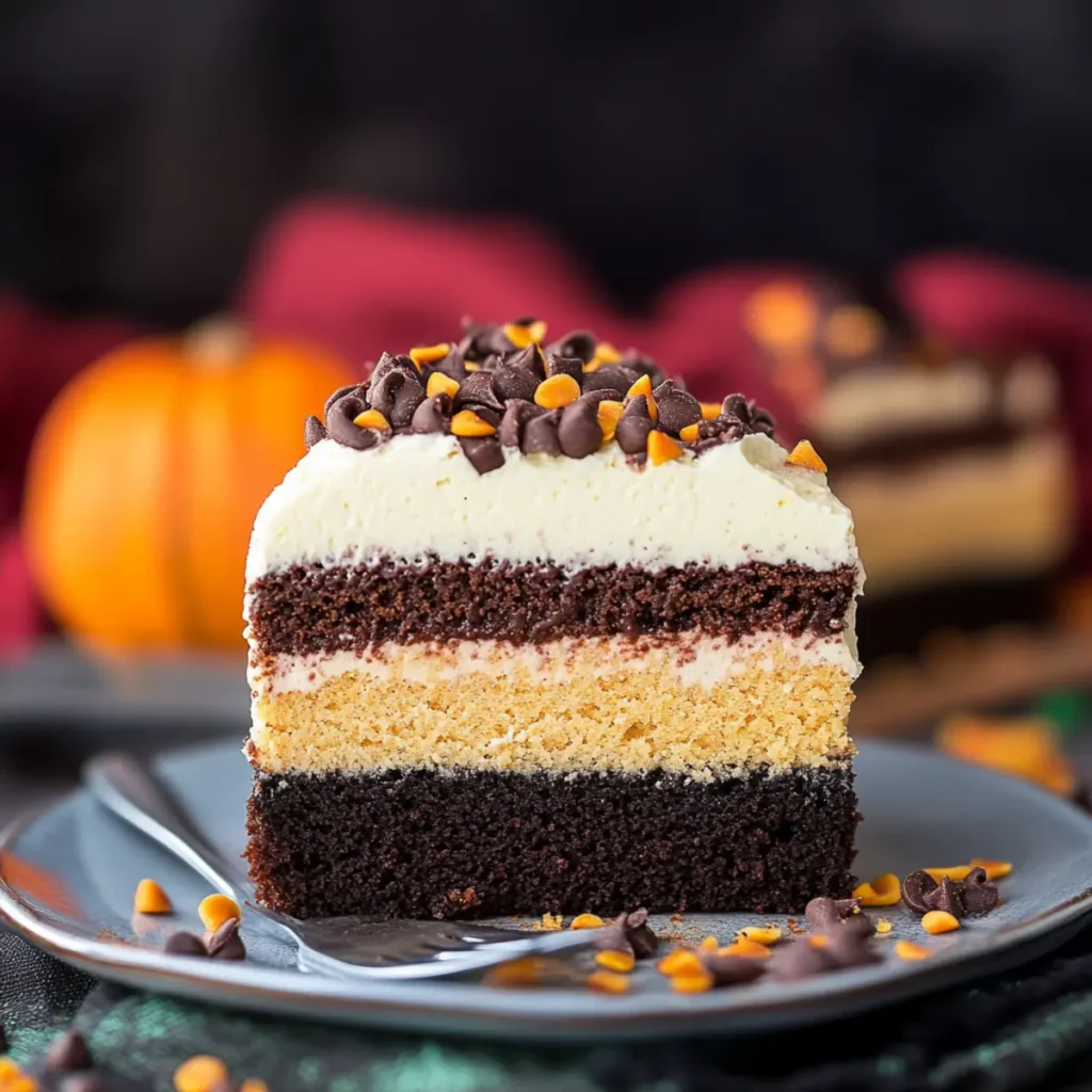 Chocolate Pumpkin Magic Cake
