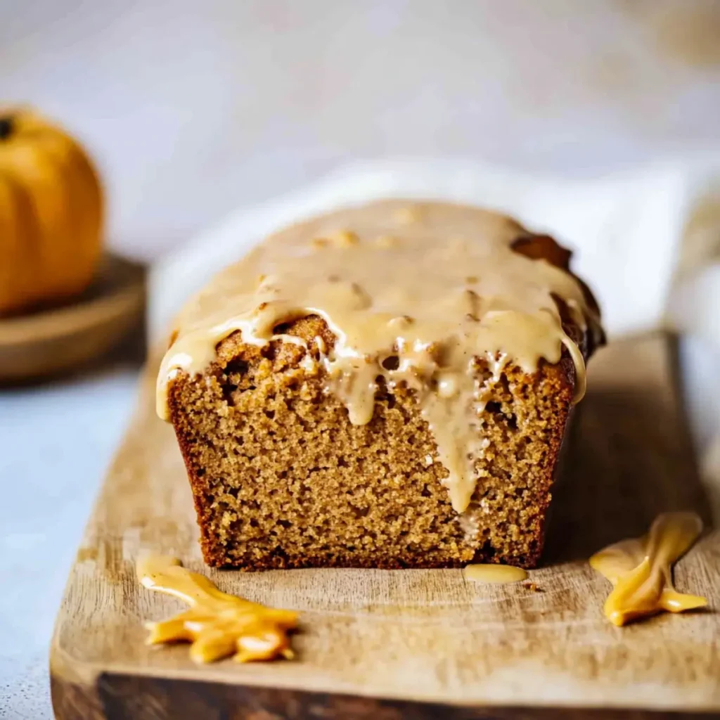 Easy Pumpkin Bread with Maple Frosting