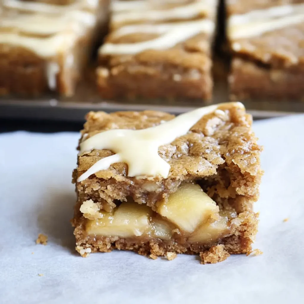 Brown Butter Apple Blondies (video)