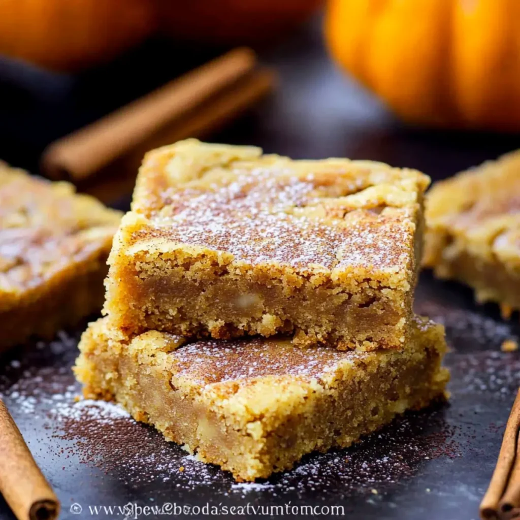 Pumpkin Blondies