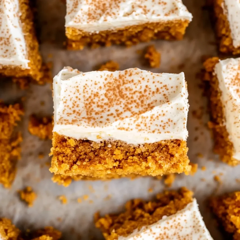 Pumpkin Bars with Cream Cheese Frosting