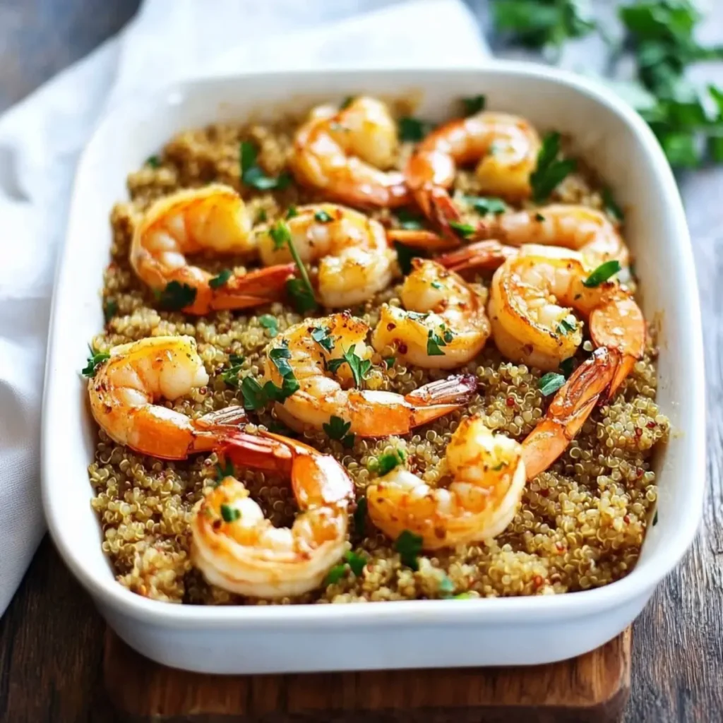 Garlic Butter Shrimp and Quinoa