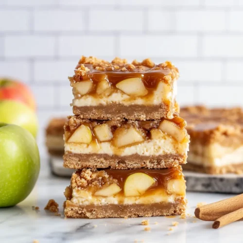 Caramel Apple Cheesecake Bars