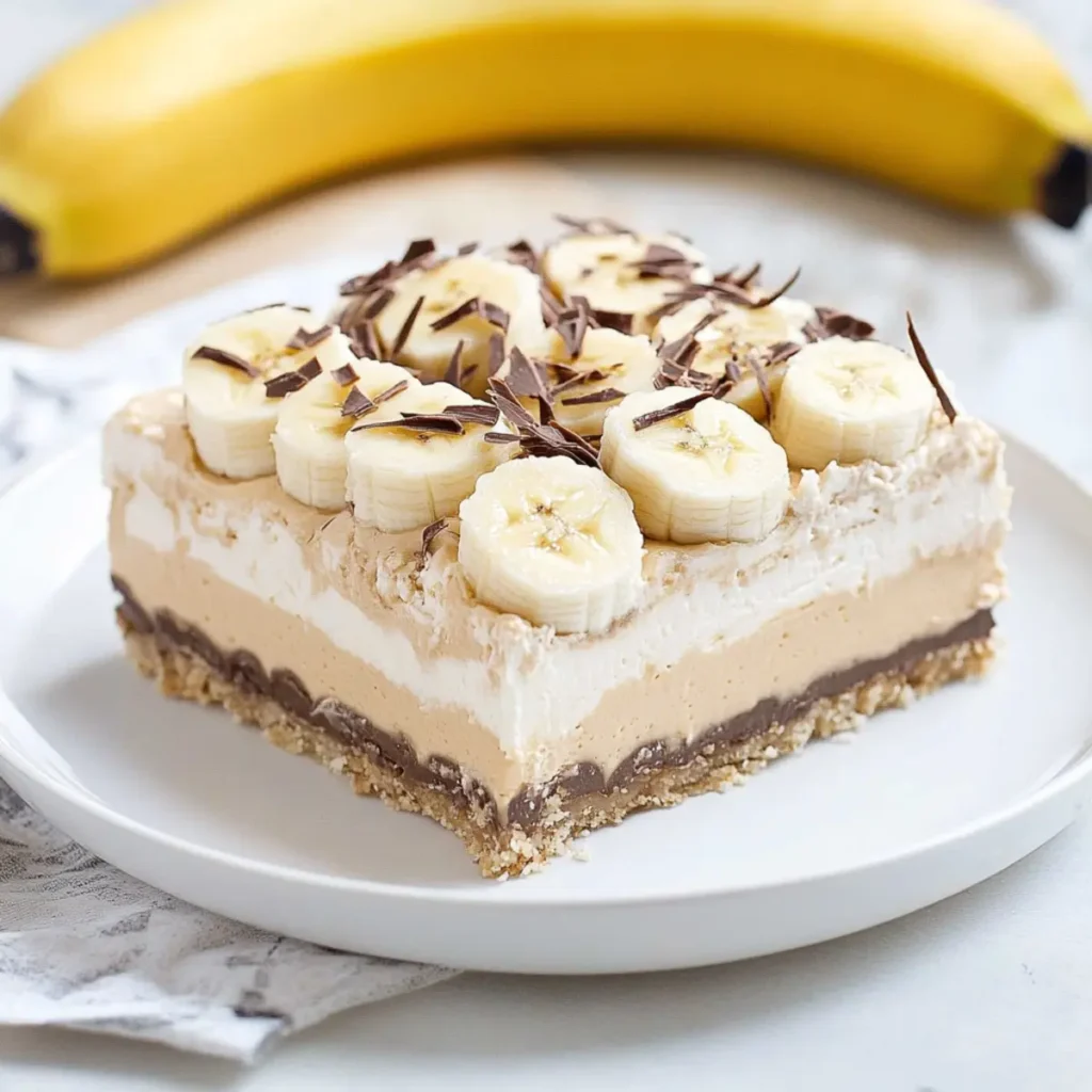 No-Bake Peanut Butter Banana Cream Pie
