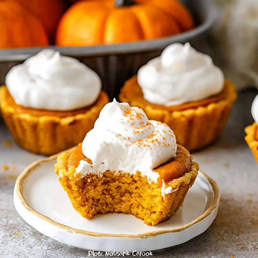 Mini Pumpkin Pie Cupcakes